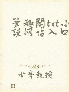 笔趣阁txt小说网站入口