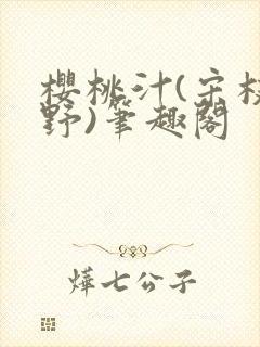 樱桃汁(宋枝江野)笔趣阁