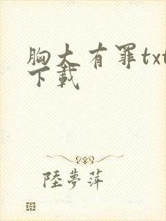 胸大有罪txt下载