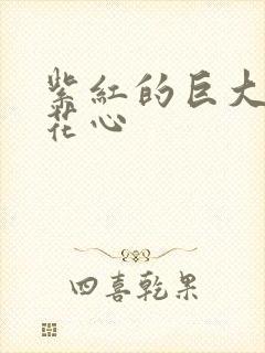 紫红的巨大顶开花心