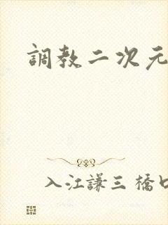 调教二次元