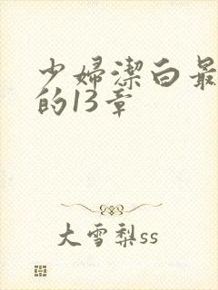 少妇洁白最刺激的13章
