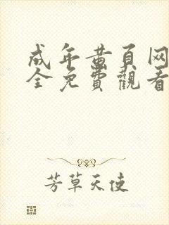 成年黄页网站大全免费观看