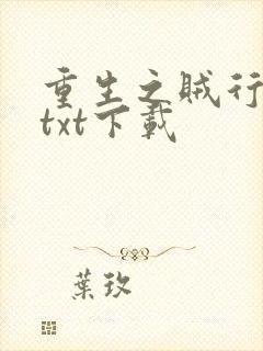 重生之贼行天下txt下载