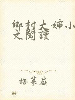 乡村大婶小说全文阅读