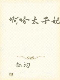 啊哈太子妃好骚