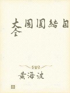 大团圆结目录大全