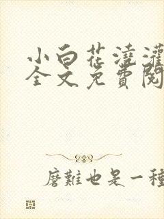 小白花浇灌日常全文免费阅读