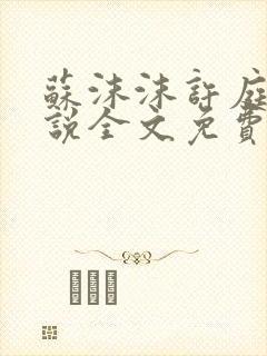 苏沫沫许庭川小说全文免费阅读