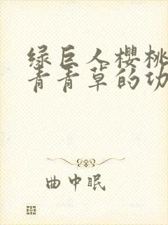 绿巨人樱桃荔枝青青草的功效