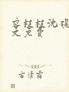 容枝枝沈砚书全文免费