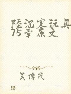 陆沉塞玩具高速75章原文