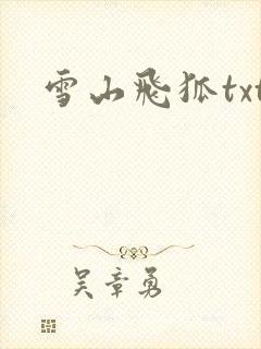 雪山飞狐txt