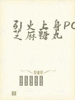 引火上身POP芝麻糖丸