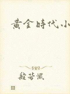 黄金时代小说
