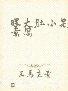 眼大肚小是什么意思