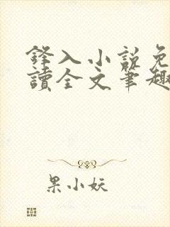 锋入小说免费阅读全文笔趣阁