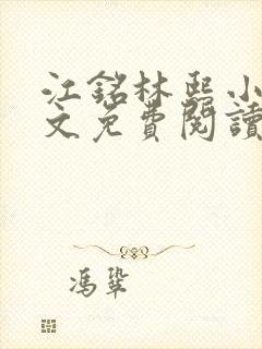 江铭林熙小说全文免费阅读