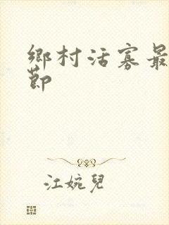 乡村活寡最新章节