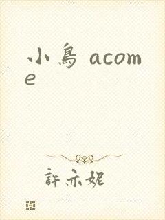 小鸟 acome