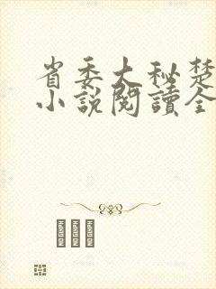 省委大秘楚东恒小说阅读全文