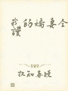 我的娇妻全文阅读