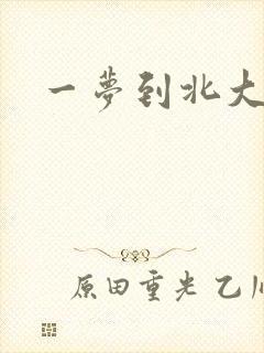 一梦到北大