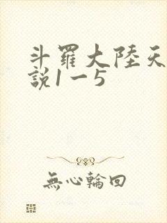 斗罗大陆天狂传说1一5
