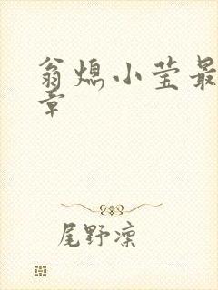 翁熄小莹最新节章