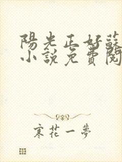 阳光正好苏玥玥小说免费阅读