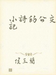 小诗的公交车日记