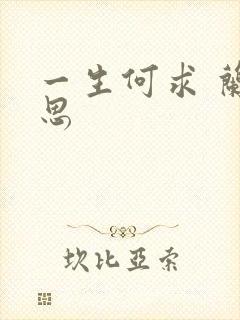 一生何求 兰思思