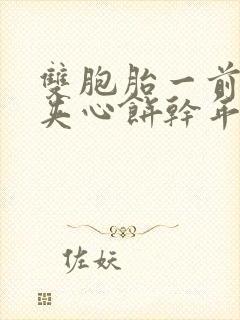 双胞胎一前一后夹心饼干年下