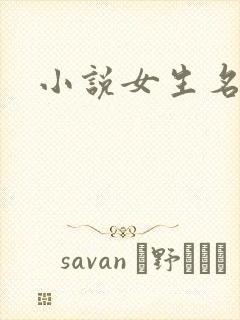 小说女生名字