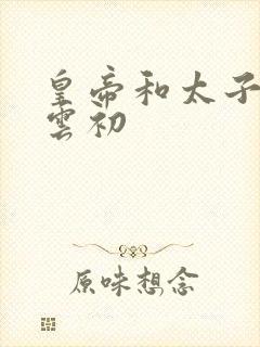 皇帝和太子妃h云初