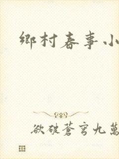 乡村春事小说