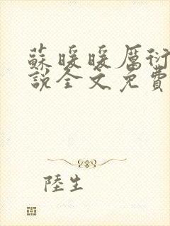 苏暖暖厉衍琛小说全文免费阅读