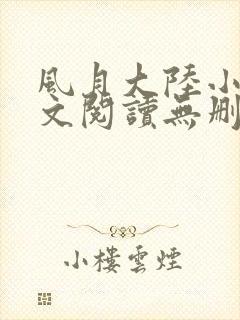 风月大陆小说全文阅读无删减