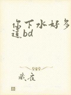 你下水好多下水道bd