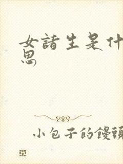 女诸生是什么意思