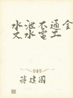 水泄不通金银原文水电工