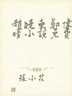 赵晓东郑伟吴雪晴小说免费阅读