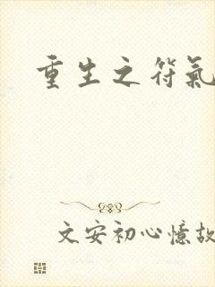 重生之符气冲天