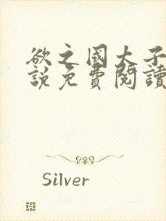 欲之国太子的小说免费阅读