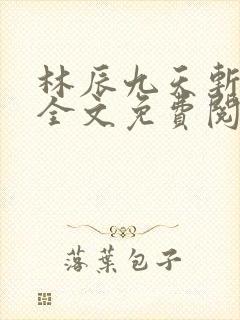 林辰九天斩神诀全文免费阅读笔趣阁