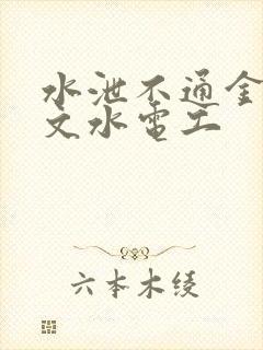 水泄不通金银原文水电工