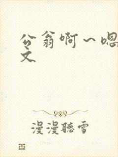 公翁啊～嗯啊h文