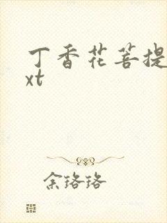 丁香花菩提树txt