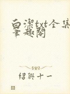 白洁txt全集笔趣阁