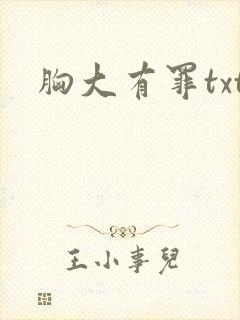 胸大有罪txt